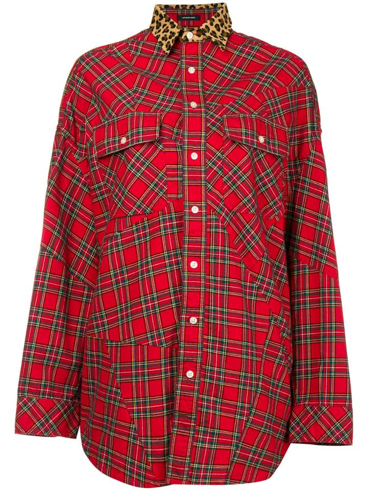 R13 Button Down Shirt - Red