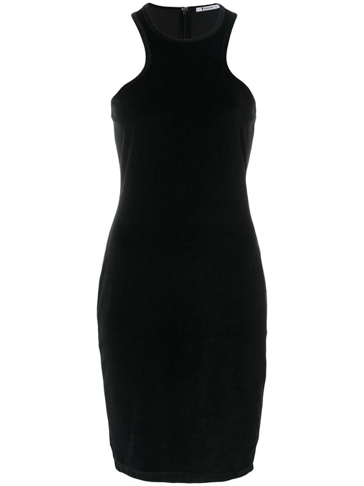 T By Alexander Wang Fitted Mini Dress - Black