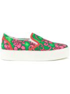 Dsquared2 Floral Print Slip-ons - Green