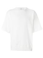 Jil Sander Oversized Short Sleeves Sweatshirt - White