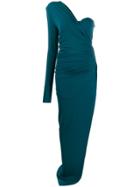 Alexandre Vauthier One-shoulder Ruched Dress - Blue