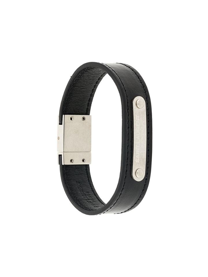 Saint Laurent Id Bracelet - Black