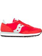 Saucony Panelled Sneakers, Men's, Size: 11.5, Red, Leather/nylon/rubber