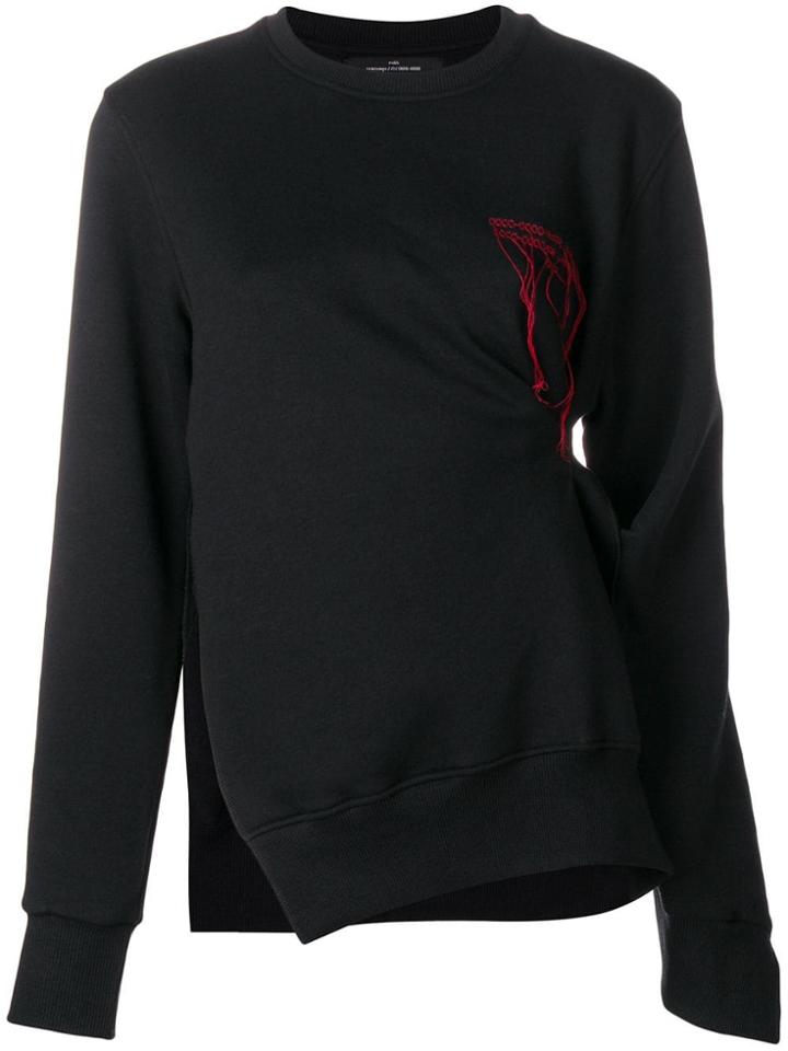 Rokh Pinch Detail Sweater - Black