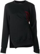 Rokh Pinch Detail Sweater - Black