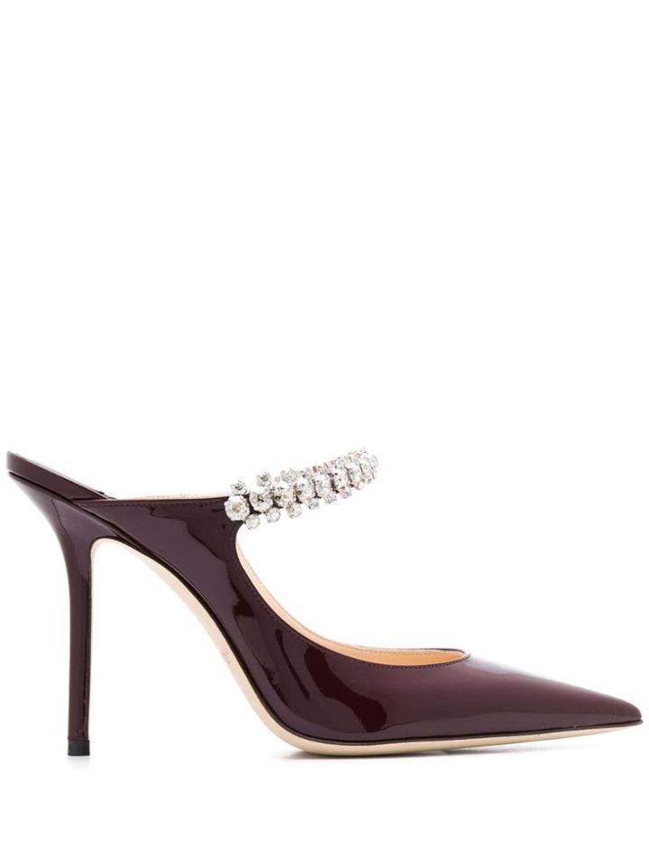 Jimmy Choo Bing 100mm Mules - Red