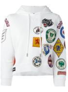 Dsquared2 Patch Pullover Hoodie - White