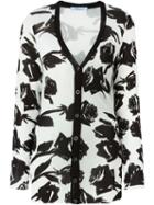 Blumarine 'maglia' Cardigan, Women's, Size: 42, Black, Viscose/silk/spandex/elastane