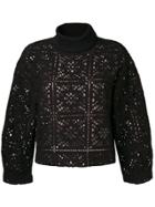 See By Chloé Lace Turtleneck Sweater - Black