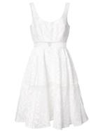 Zac Zac Posen Janet Flared Crochet Dress - White