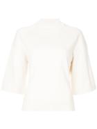 Jil Sander Round Neck Knitted Top - White