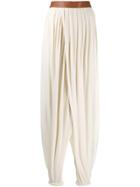 Erika Cavallini Wide-leg Harem Trousers - Neutrals