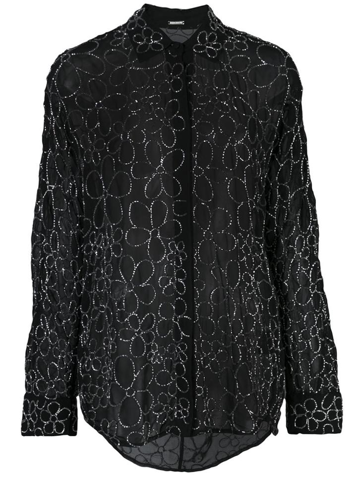 Dodo Bar Or Crystal Embellished Blouse - Black