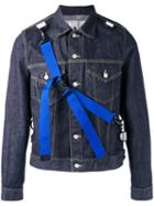Ganryu Comme Des Garcons Strap Denim Jacket, Men's, Size: Medium, Blue, Cotton