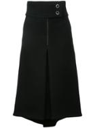 Rochas Flared Denim Skirt - Blue