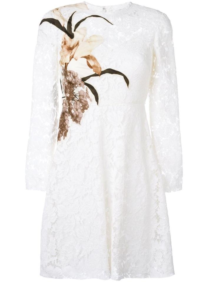 Valentino 'kimono 1997' Lace Dress, Women's, Size: 36, White, Cotton/viscose/polyamide