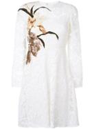 Valentino 'kimono 1997' Lace Dress, Women's, Size: 36, White, Cotton/viscose/polyamide