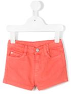Knot - Twill Shorts - Kids - Cotton/elastodiene - 10 Yrs, Yellow/orange