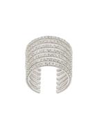 Elise Dray Embellished Stack Ring - Metallic