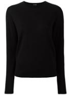 Iris Von Arnim Classic Pullover, Women's, Size: Large, Black, Cashmere