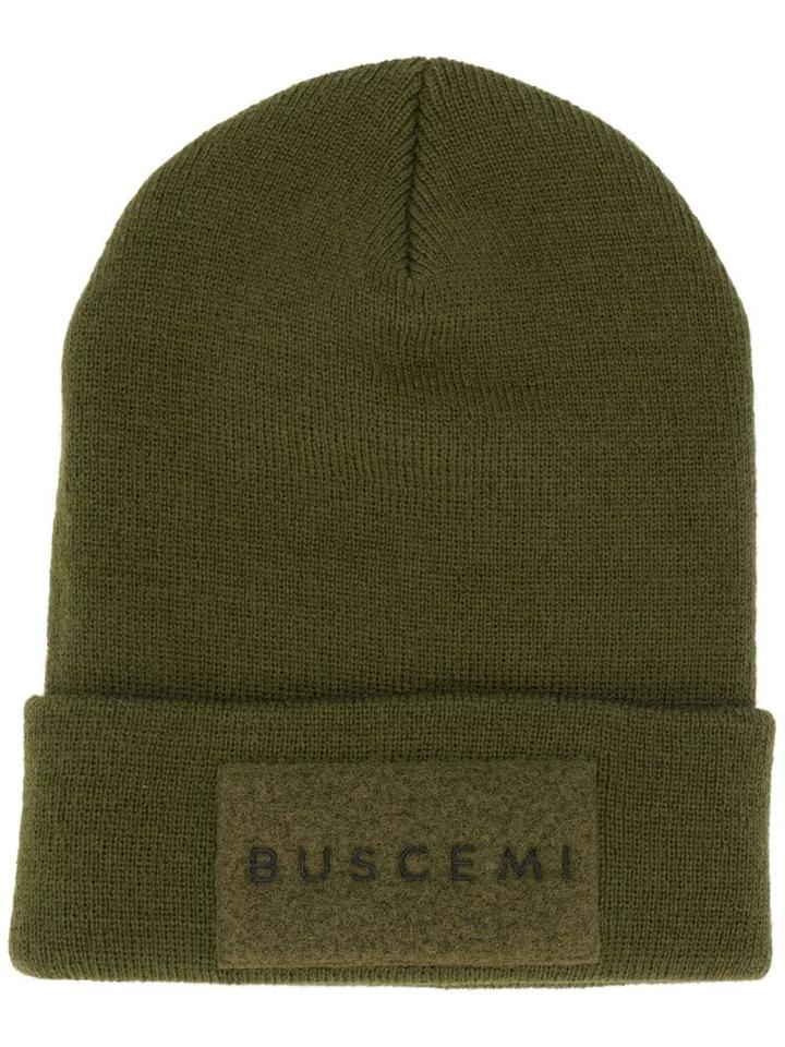 Buscemi Logo Patch Beanie - Green