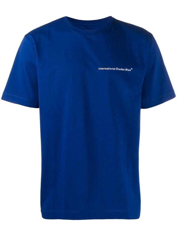 Études Wonder International T-shirt - Blue