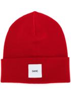 Oamc Logo Patch Beanie - Red