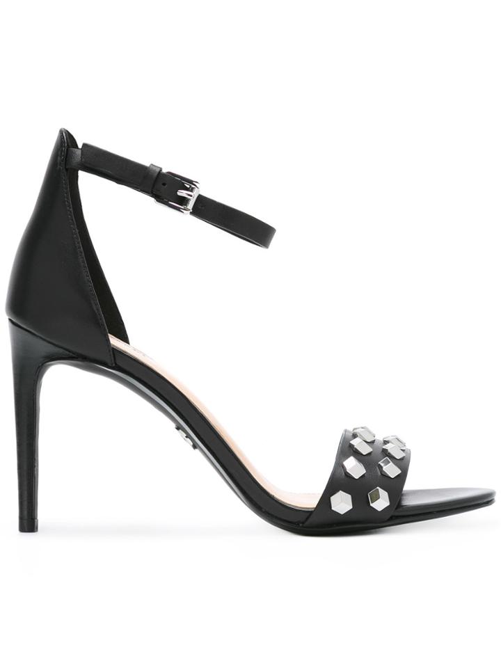 Michael Michael Kors Embellished Open Toe Sandals - Black