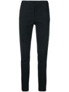 Isabel Marant Skinny Pinstripe Trousers - Black