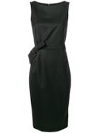 P.a.r.o.s.h. Sleeveless Fitted Midi Dress - Black