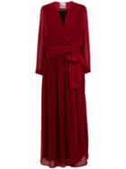 8pm Loose Fitted Log Dress - Red