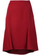 Astraet Double Pleat Skirt - Red