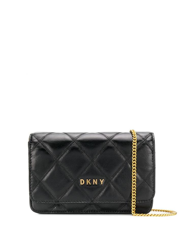 Dkny Sofia Quilted Shoulder Bag - Black