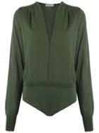 Egrey - Knit Bodysuit - Women - Viscose - P, Green, Viscose