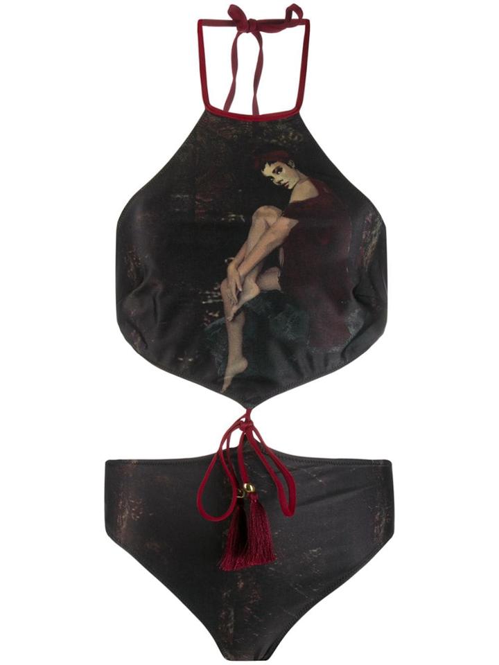 Yes Master Gipsy Cut-out Swimsuit - Black