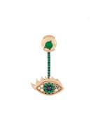 Delfina Delettrez 'eyes On Me' Diamond And Emerald Earring