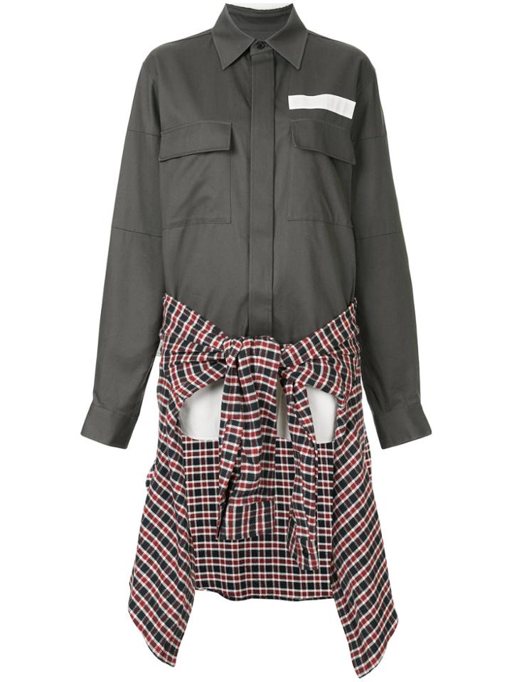 Ambush Oversized Military Shirt - Grey