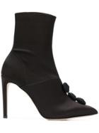 Chloe Gosselin Embellished Heeled Boots - Black