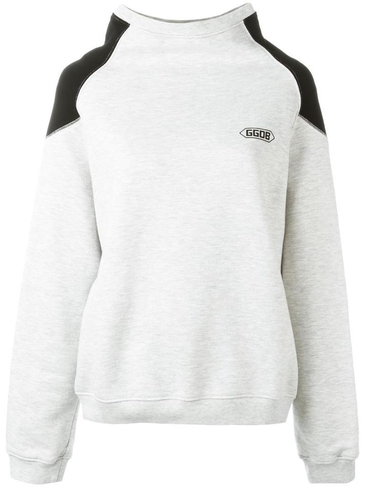 Golden Goose Deluxe Brand Funnel Neck Sweatshirt, Women's, Size: Small, Grey, Cotton