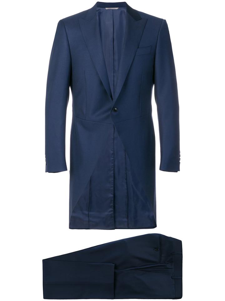 Canali Two Piece Tail Suit - Blue