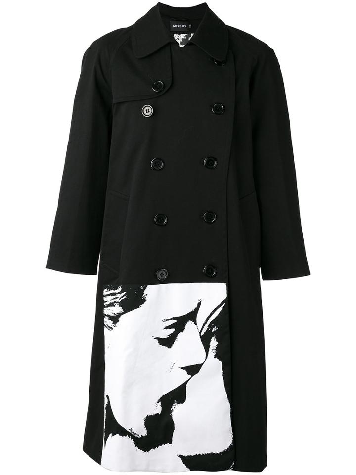 Misbhv - Warszawa 1980 Trench Coat - Men - Cotton/spandex/elastane/viscose - M, Black, Cotton/spandex/elastane/viscose