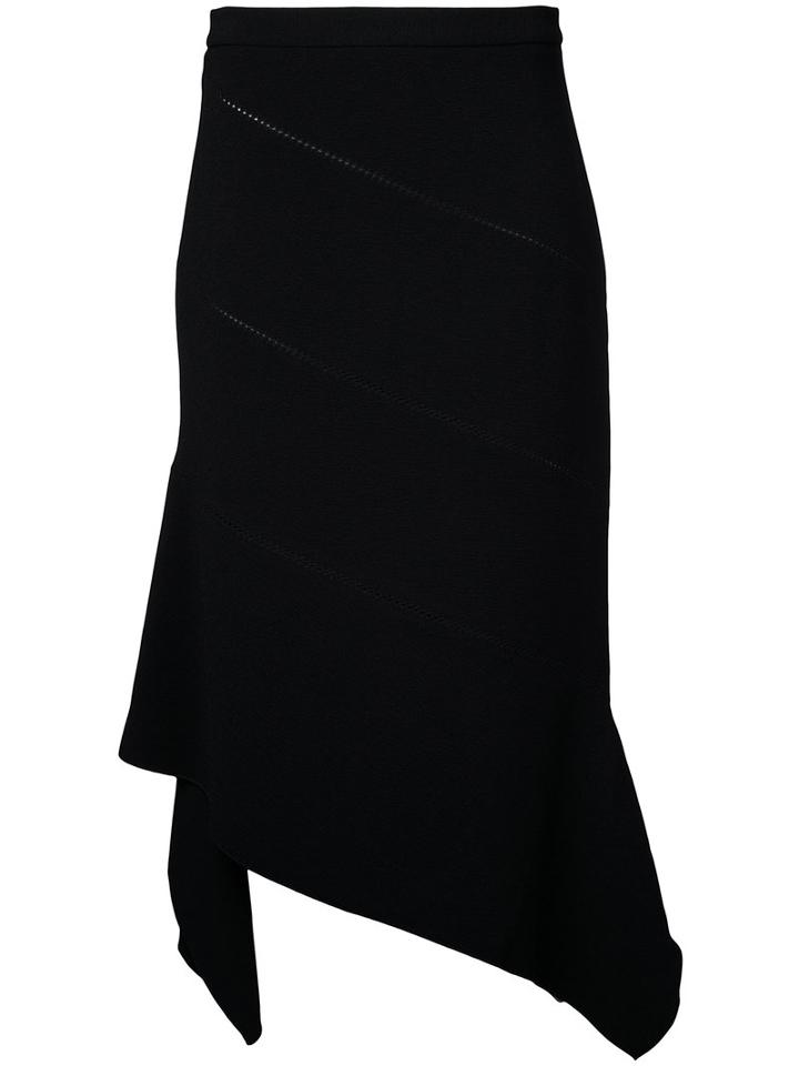 Dion Lee Bustier Bias Skirt, Women's, Size: 8, Black, Polyester/spandex/elastane