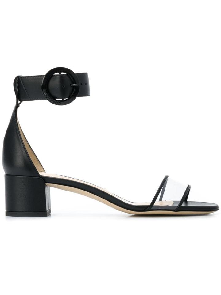 Jimmy Choo Black Jaimie 40 Flat Sandals