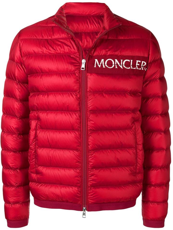 Moncler Logo Padded Jacket - Red