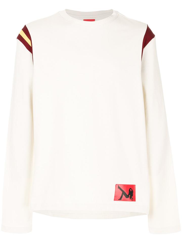 Calvin Klein 205w39nyc Stripe Detail Sweater - White