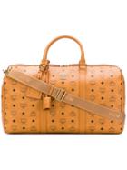 Mcm Medium Traveler Weekender - Brown