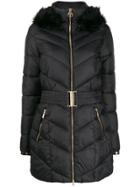 Barbour Belted Puffer Coat - Black