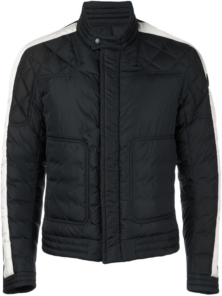 Moncler 'goya' Quilted Jacket, Men's, Size: 4, Black, Polyamide/feather Down