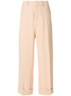 Chloé Wide Leg Culotte Trousers - Nude & Neutrals