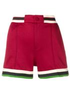 Gucci Striped Trim Shorts - Red